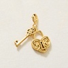 image:imageRossSimons 18kt Gold Over Sterling Ornamental Heart Lock and Key Charm