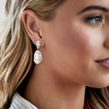 image:imageRossSimons 18kt Yellow GoldPlated Drop Earrings With 400 ct tw Czs and 1314mm Cultured Baroque Pearls