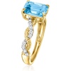 image:imageRossSimons 190 Carat Swiss Blue Topaz Ring With 14 ct tw Diamonds in 14kt Yellow GoldTopaz