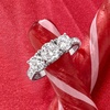 image:imageRossSimons 192 ct tw CZ 3Stone Ring in Sterling SilverCubic Zirconia