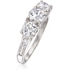 image:imageRossSimons 192 ct tw CZ 3Stone Ring in Sterling SilverCubic Zirconia
