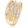image:imageRossSimons 200 ct tw Round and Baguette Diamond Highway Ring in 14kt Yellow GoldDiamond