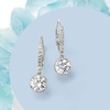 image:imageRossSimons 240 ct tw BezelSet CZ Drop Earrings in Sterling Silver
