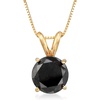 image:imageRossSimons 300 Carat Black Diamond Solitaire Necklace in 14kt Yellow GoldDiamond