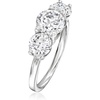 image:imageRossSimons 300 ct tw CZ 3Stone Ring in Sterling SilverCubic Zirconia
