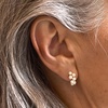 image:imageRossSimons 34mm Cultured Pearl Cluster Earrings in 18kt Gold Over Sterling
