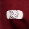 image:imageRossSimons 350 Carat BezelSet CZ Ring in Sterling SilverCubic Zirconia