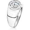 image:imageRossSimons 350 Carat BezelSet CZ Ring in Sterling SilverCubic Zirconia
