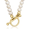 image:imageRossSimons 354mm Cultured Pearl CharmCompatible Toggle Necklace in 18kt Gold Over SterlingNo Gemstone