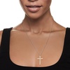 image:imageRossSimons 354mm Cultured Pearl Cross Pendant Necklace in Sterling Silver 18 inches