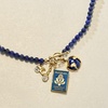 image:imageRossSimons 354mm Lapis Bead CharmCompatible Toggle Necklace in 18kt Gold Over SterlingLapis Lazuli