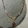 image:imageRossSimons 354mm Multicolored Tourmaline Bead CharmCompatible Toggle Necklace in 18kt Gold Over Sterlingtourmalinee