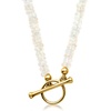 image:imageRossSimons 354mm Opal Bead CharmCompatible Toggle Necklace in 18kt Gold Over SterlingOpal