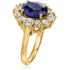 image:imageRossSimons 380 Carat Sapphire and 130 ct tw White Topaz Ring in 18kt Gold Over SterlingSapphire