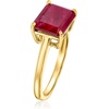 image:imageRossSimons 420 Carat Ruby EastWest Ring in 18kt Gold Over SterlingRuby