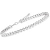 image:imageRossSimons 470 ct tw BezelSet CZ Tennis Anklet in Sterling Silver 9 inches