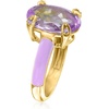 image:imageRossSimons 500 Carat Amethyst Ring With Amethyst and Pastel Purple Enamel in 18kt Gold Over SterlingAmethyst
