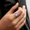 image:imageRossSimons 500 Carat Amethyst Ring With Amethyst and Pastel Purple Enamel in 18kt Gold Over SterlingAmethyst