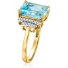 image:imageRossSimons 500 Carat Sky Blue Topaz Ring With 13 ct tw Diamonds in 14kt Yellow GoldTopaz