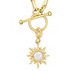 image:imageRossSimons 555mm Cultured Pearl Sun Charm in 18kt Gold Over Sterling