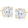 image:imageRossSimons 600 ct tw CZ Jewelry Set 3 Pairs Of Stud Earrings in 18kt Gold Over Sterling