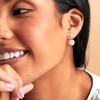 image:imageRossSimons 610mm Cultured Pearl Drop Earrings With LabGrown Diamonds in 18kt Gold Over Sterling