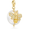 image:imageRossSimons 613mm Cultured Coin Pearl and 10 ct tw White Topaz Bumblebee Charm With Citrine in 18kt Gold Over Sterling
