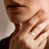 image:imageRossSimons 657mm Cultured Pearl Ring in 18kt Gold Over Sterling