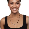 image:imageRossSimons 665mm Black Cultured Pearl Station Necklace in Sterling Silver240 Inches