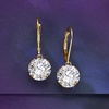 image:imageRossSimons 800 ct tw CZ Drop Earrings in 14kt Yellow Gold