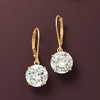 image:imageRossSimons 800 ct tw CZ Drop Earrings in 14kt Yellow Gold