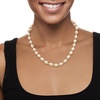 image:imageRossSimons 89mm Cultured Oval Pearl Necklace With 14kt Yellow Gold180 Inches