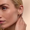 image:imageRossSimons 8mm 14kt Yellow Gold Flattened Bead Stud Earrings