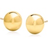 image:imageRossSimons 8mm 14kt Yellow Gold Flattened Bead Stud Earrings