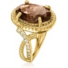image:imageRossSimons 900 Carat Smoky Quartz Ring With 30 ct tw White Topaz in 18kt Gold Over SterlingQuartz