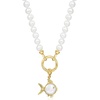 image:imageRossSimons 9510mm Cultured Coin Pearl Fish Charm in 18kt Gold Over Sterling