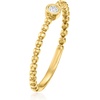image:imageRossSimons BezelSet Diamond Beaded Ring in 18kt Gold Over SterlingDiamond