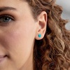 image:imageRossSimons BezelSet Turquoise Stud Earrings in Sterling Silver