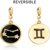 image:imageRossSimons Cancer  Onyx Reversible Zodiac Charm With LabGrown Diamonds in 18kt Gold Over Sterling