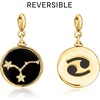 image:imageRossSimons Cancer  Onyx Reversible Zodiac Charm With LabGrown Diamonds in 18kt Gold Over Sterling