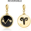 image:imageRossSimons Cancer  Onyx Reversible Zodiac Charm With LabGrown Diamonds in 18kt Gold Over Sterling