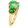 image:imageRossSimons Green Turquoise Ring With 80 ct tw Chrome Diopside in 18kt Gold Over SterlingDiopside