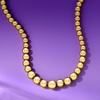 image:imageRossSimons Italian 1016mm 18kt Gold Over Sterling Graduated Bead NecklaceNo Gemstone