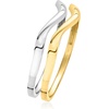 image:imageRossSimons Italian 10kt 2Tone Gold Jewelry Set 2 Wave RingsNo Gemstone