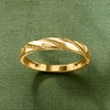 image:imageRossSimons Italian 10kt Yellow Gold Beaded Stripe RingNo Gemstone