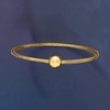 image:imageRossSimons Italian 10mm 14kt Yellow Gold Bead Mesh Stretch Braceletno gemstone
