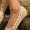 image:imageRossSimons Italian 115 ct tw BezelSet CZ Station Anklet9 Inches
