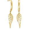 image:imageRossSimons Italian 14kt Yellow Gold Angel Wing Drop Earrings
