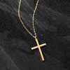 image:imageRossSimons Italian 14kt Yellow Gold Cross NecklaceNo Gemstone