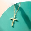 image:imageRossSimons Italian 14kt Yellow Gold Cross NecklaceNo Gemstone